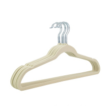 wholesale cheap non slip clothes velvet hangers plastic flocked velvet hanger for cloths